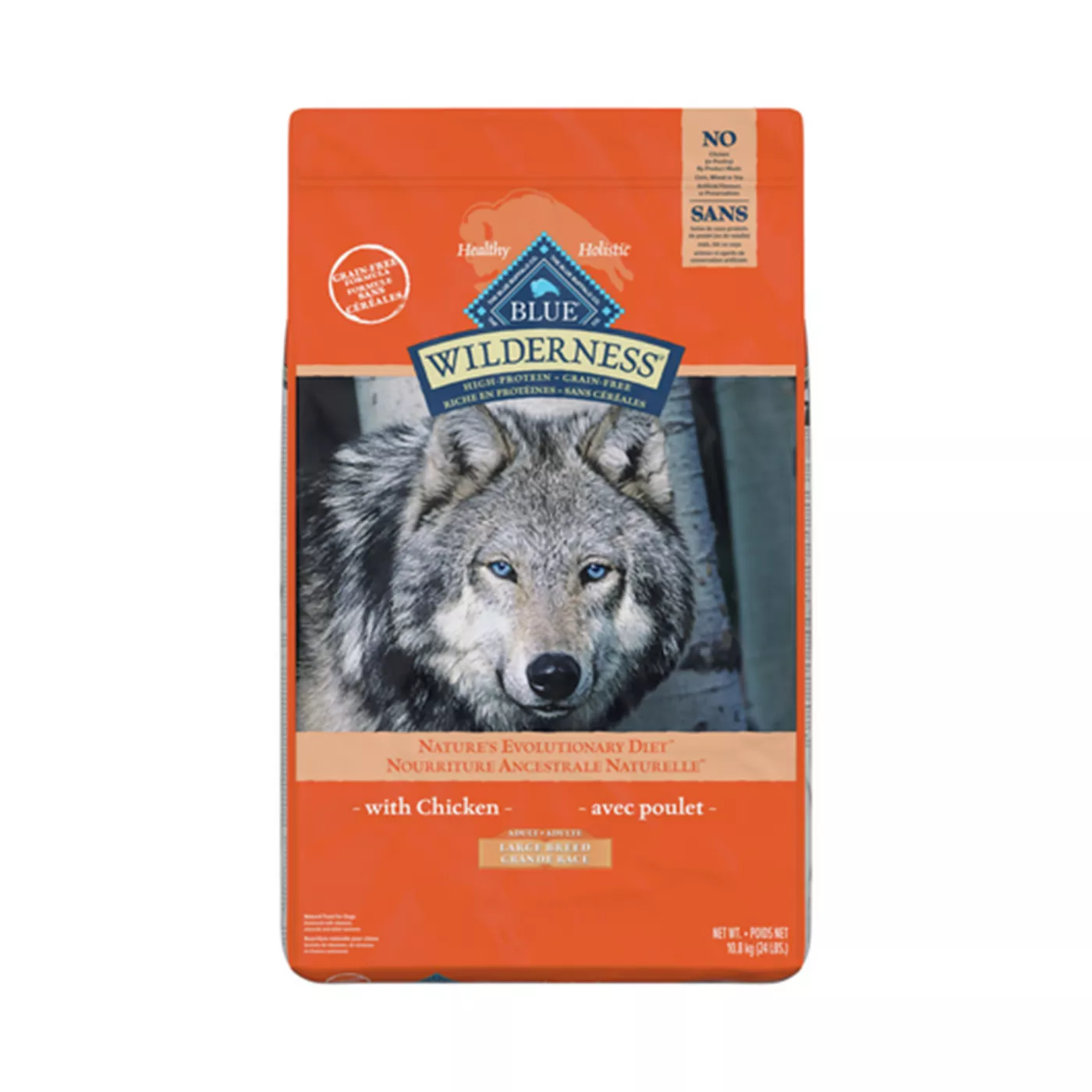 Blue Buffalo Wilderness Large Breed Adult Dry Dog Food Grain Free Chicken