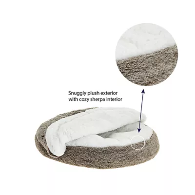 Product Top Paw® Faux Fur Snuggler Cave Dog Bed