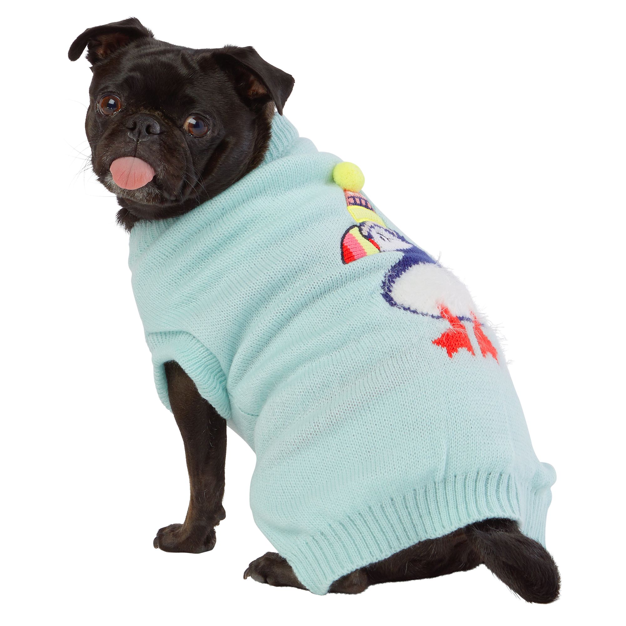 penguin dog sweater