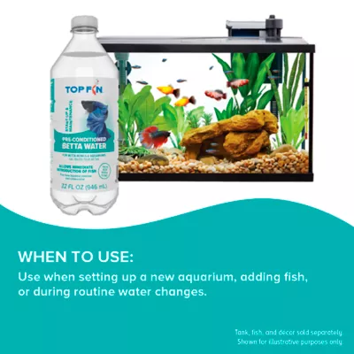 Top Fin® Pre-Conditioned Betta Aquarium Water Fish Tank Water Care - 32 fl oz - Image 4