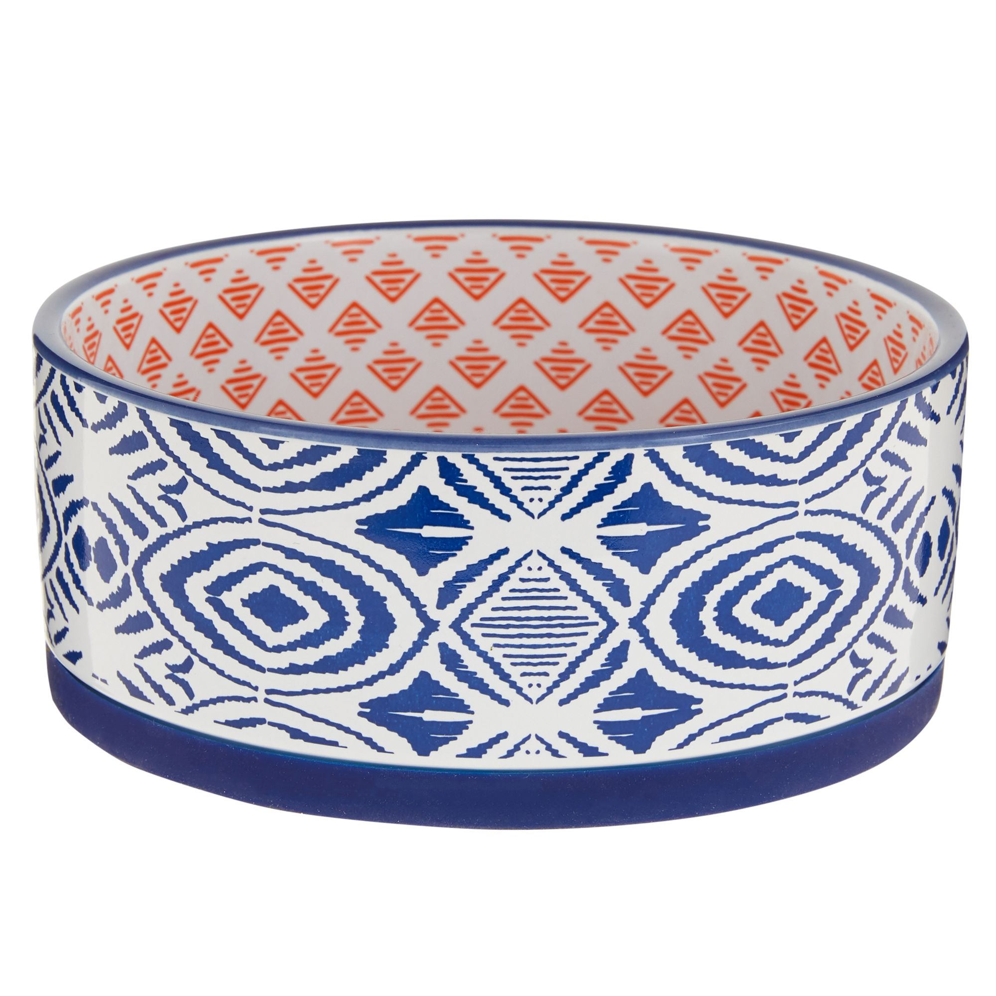 Top Paw® Ceramic Ikat Dog Bowl | dog 