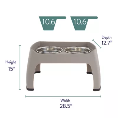 Product Top Paw® Elevated Double Diner Pet Feeder