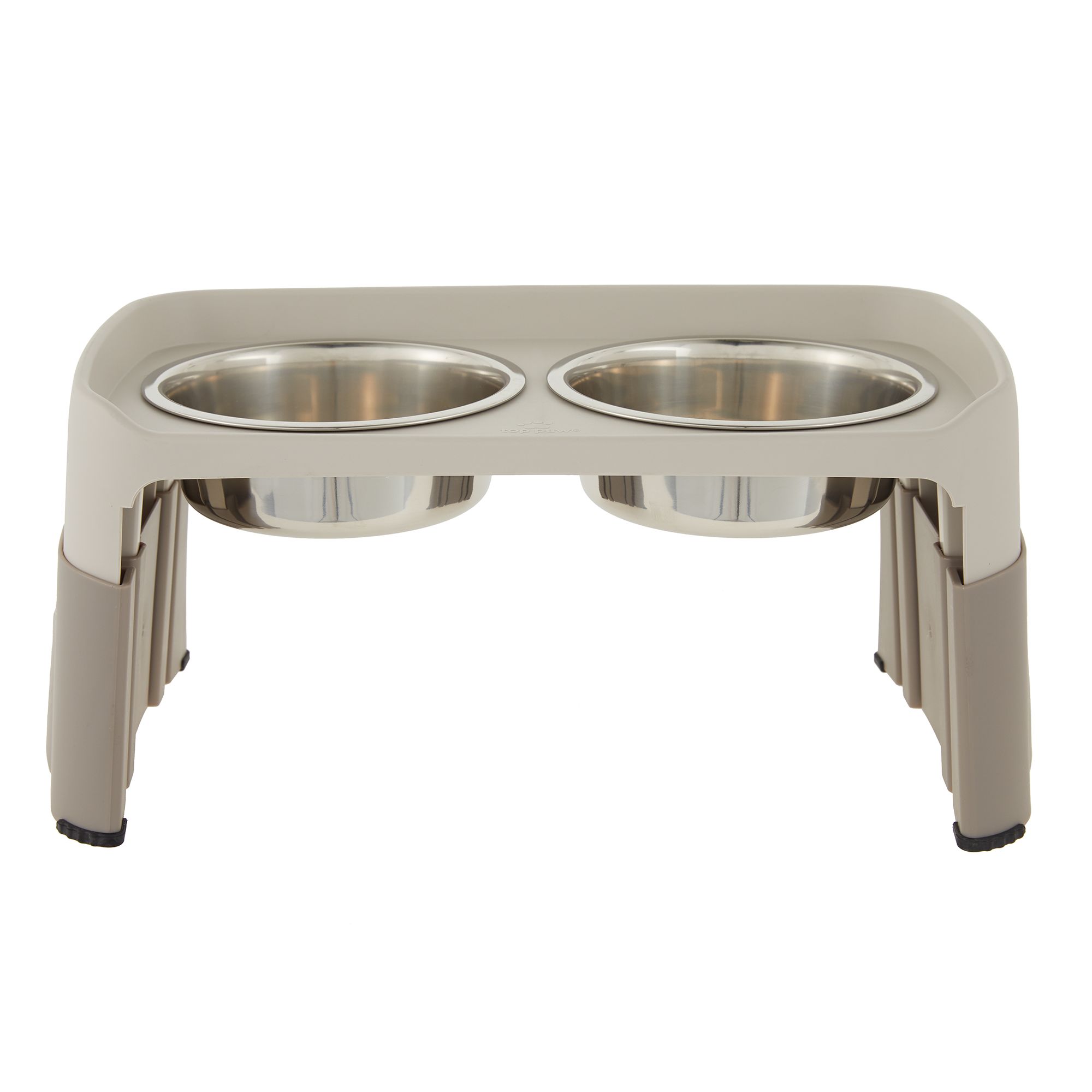 10 Messy Mutts Elevated Double Dog Feeder with Removable Stainless Steel Bowls 5 5 Cups per Bowl Adjustable Leg Sets 3 40 oz