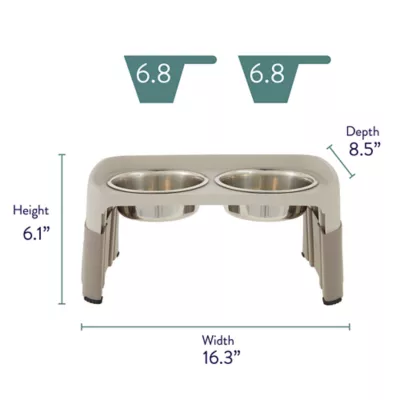 Product Top Paw® Adjustable Elevated Double Diner Pet Feeder
