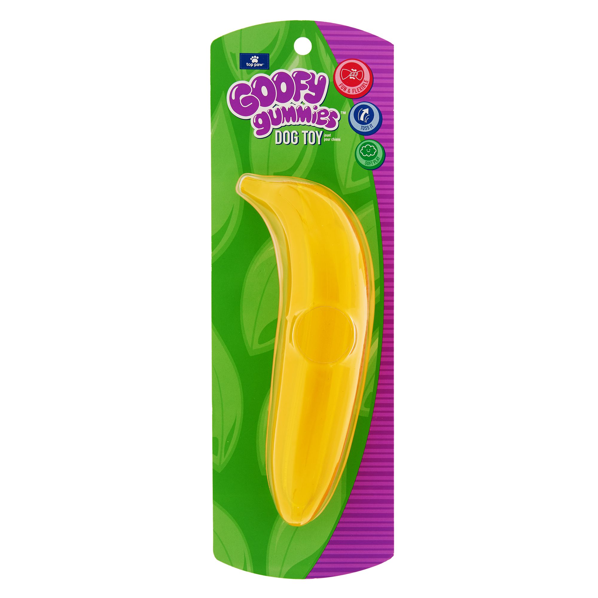 dog banana toy