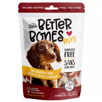 Product Zeus Better Bones Rawhide Free Mini Dog Treats - BBQ Chicken Flavour