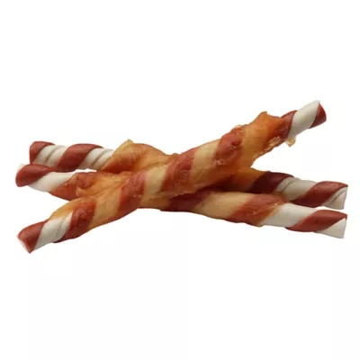 Product Zeus Better Bones Rawhide Free Twists Dog Treats - BBQ Chicken Flavour, Chicken Wrapped