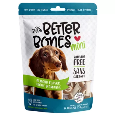 Product Zeus Better Bones Rawhide Free Mini Dog Treats - Peanut Butter Flavour