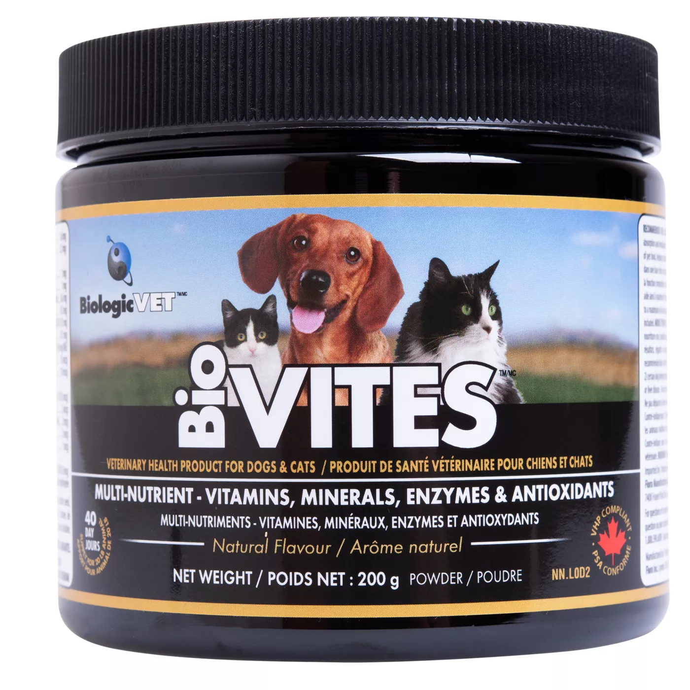 BiologicVET BioVITES Multi Nutrient Powder for Dogs Cats 1 to 30 Lbs