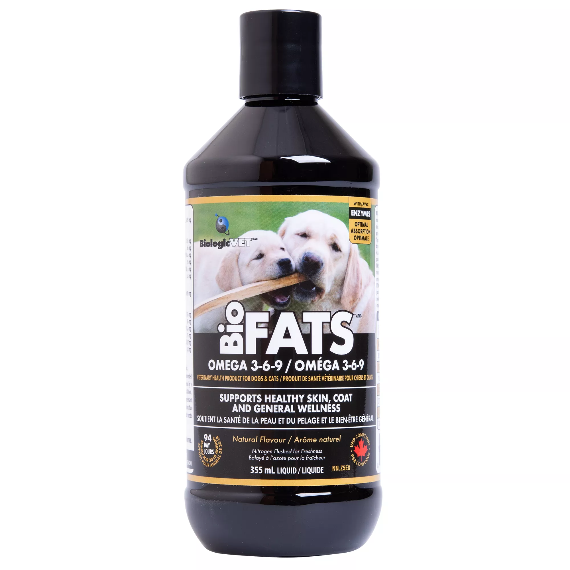 BiologicVET&trade; BioFATS&trade; Omega 3-6-9 Liquid Supplement for Dogs & Cats - 10 to 80+ Lbs