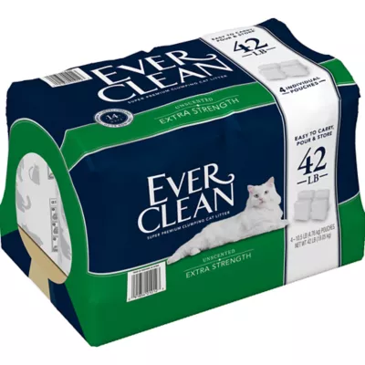 Ever Clean Extra Strength Clumping Unscented Cat Litter 42 lbs