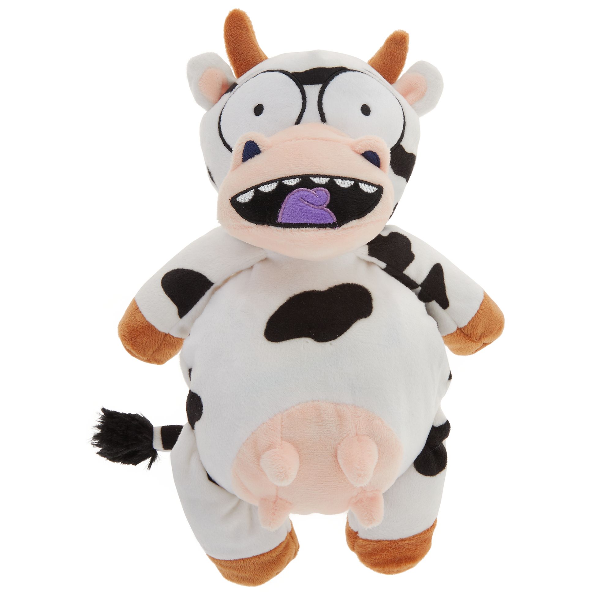 stuffed cow dog toy