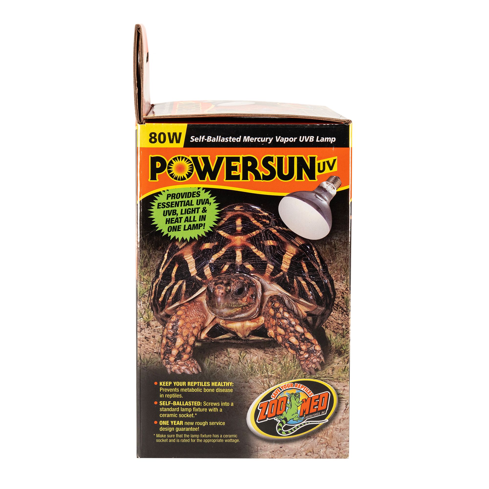 Zoo Med PowerSun Reptile Light Bulb UVB Heat & Light Bulb - 80 watt - thumbnail 4