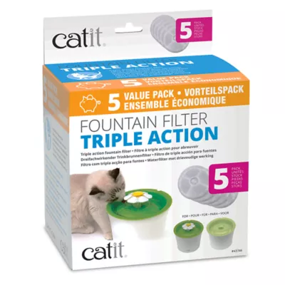 Product Catit® 2.0 Flower Cat Fountain Triple Action Filters - 5 pack