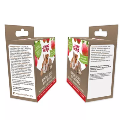 Product Living World Mineral Blocks for Small Pets - Apple, 40g