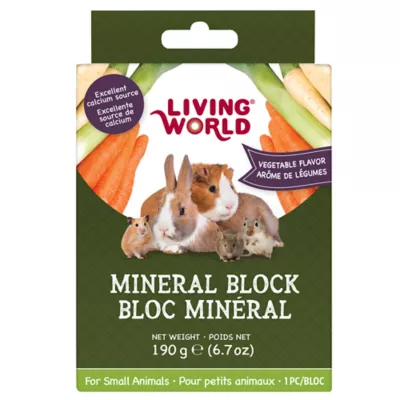 Product Living World Mineral Blocks for Small Pets - Vegetable, 190g