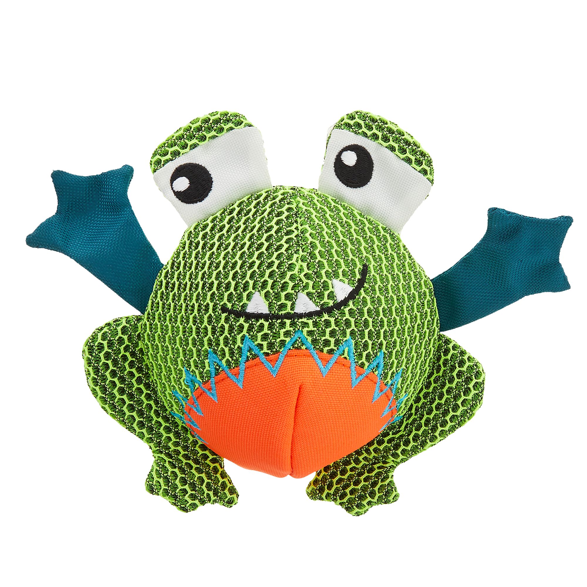 stuffed frog dog toy