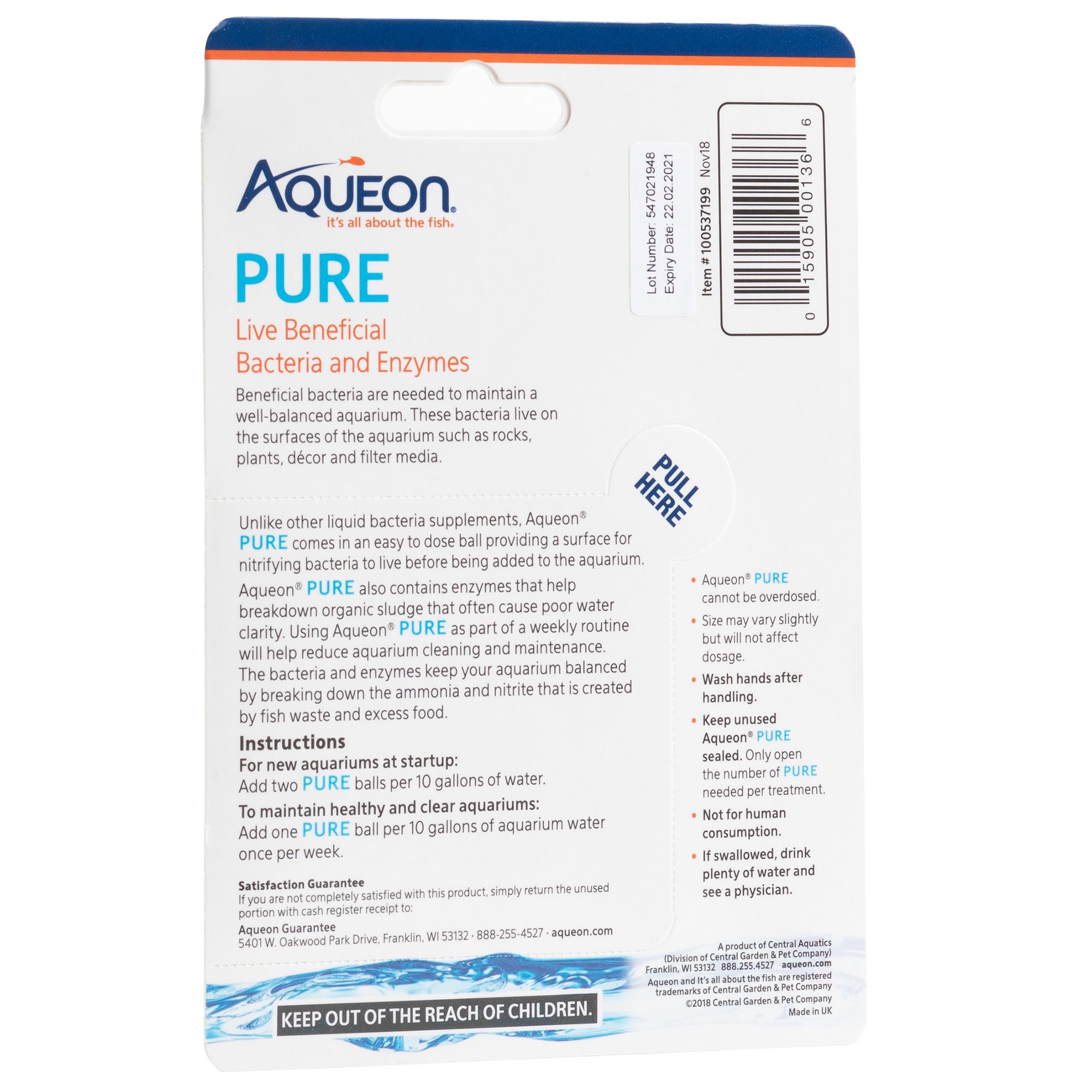 Aqueon® Pure Bacteria Supplement for Aquarium Cycling - thumbnail 4