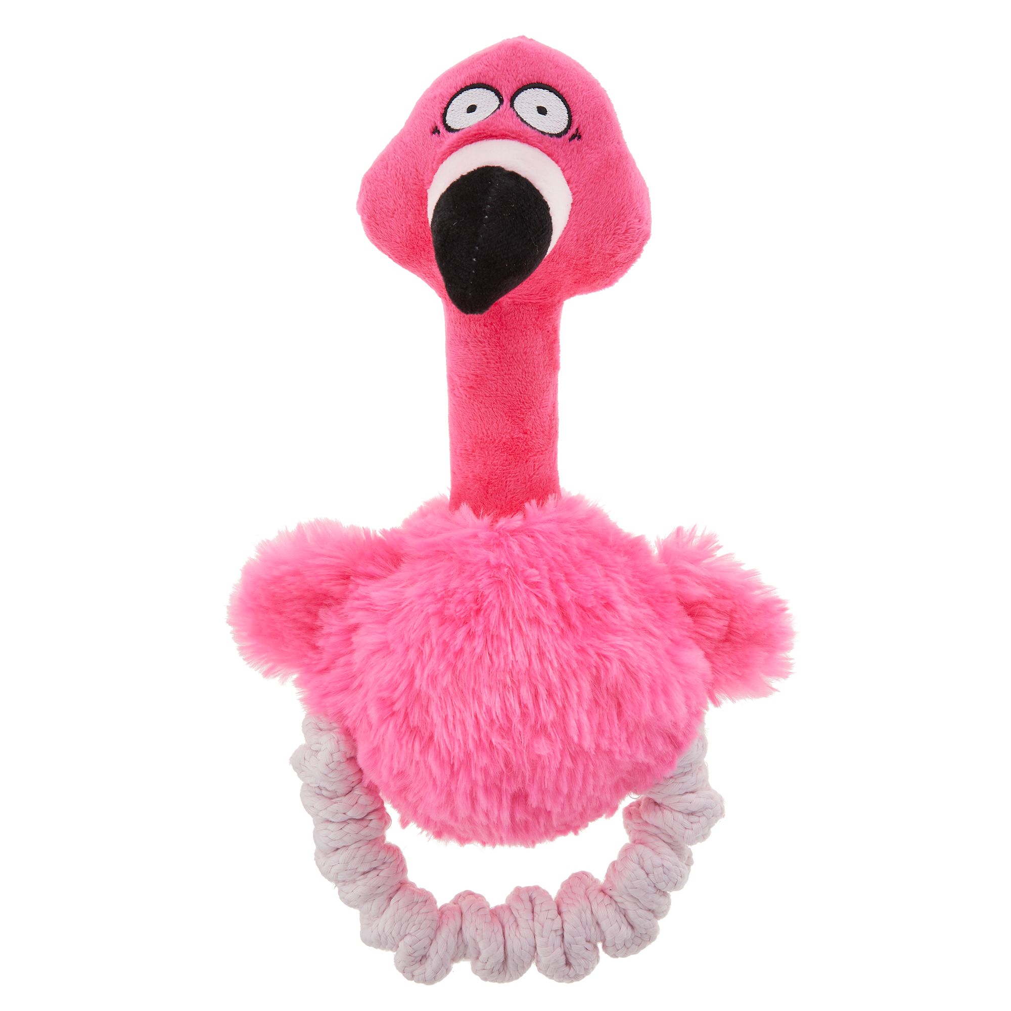 flamingo dog toy