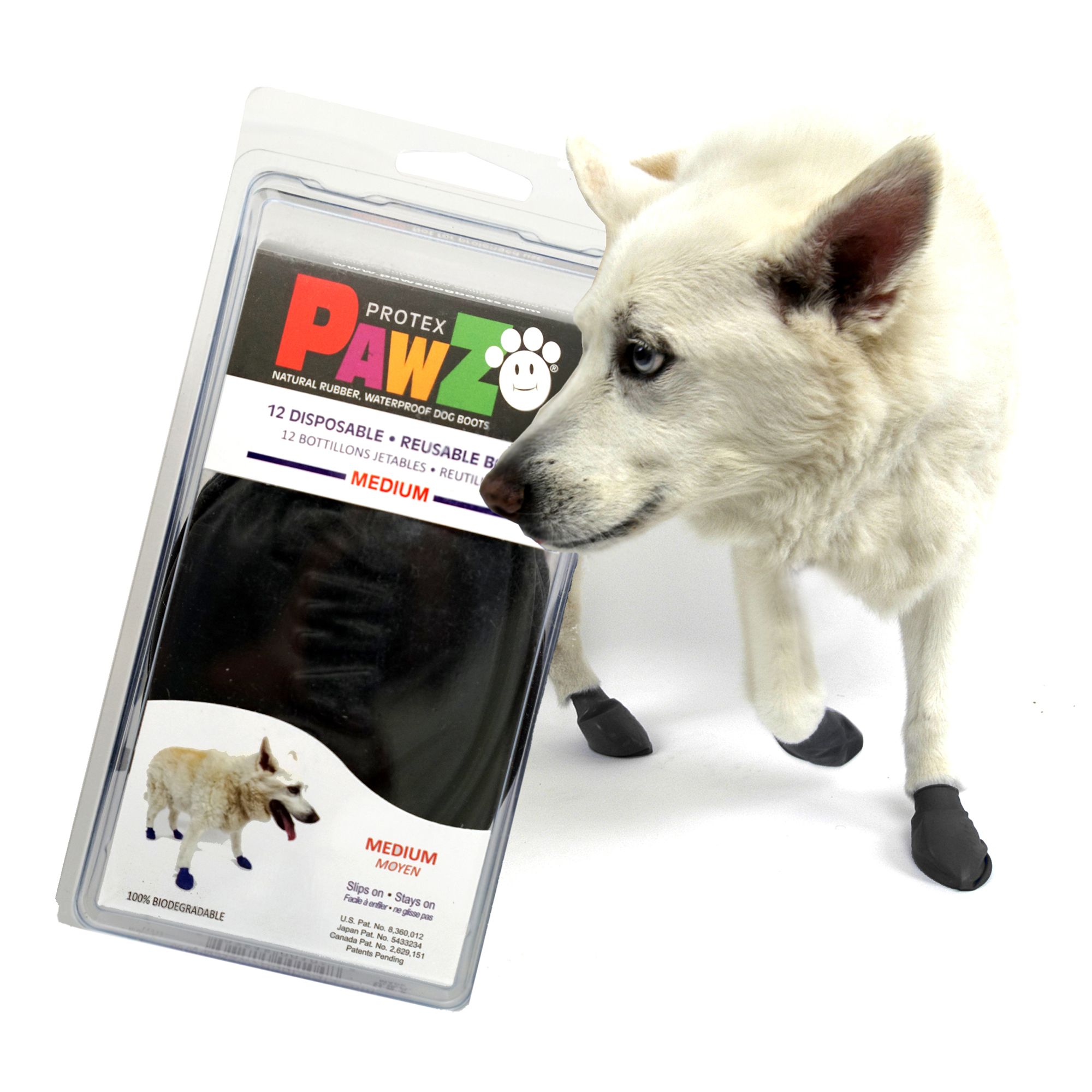 Pawz Rubber Dog Boots - Black, dog Boots, Shoes & Socks