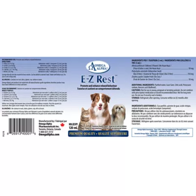 Product Omega Alpha E-Z Rest Liquid Supplement for Dogs and Cats