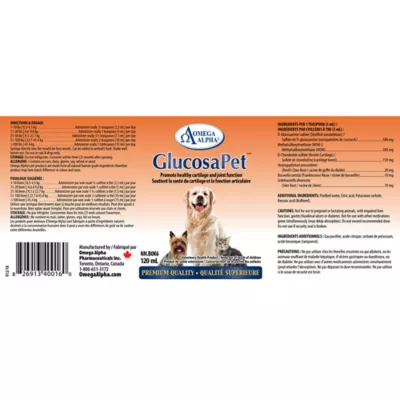 Product Omega Alpha GlucosaPet Liquid Hip & Joint Supplement for Dogs and Cats