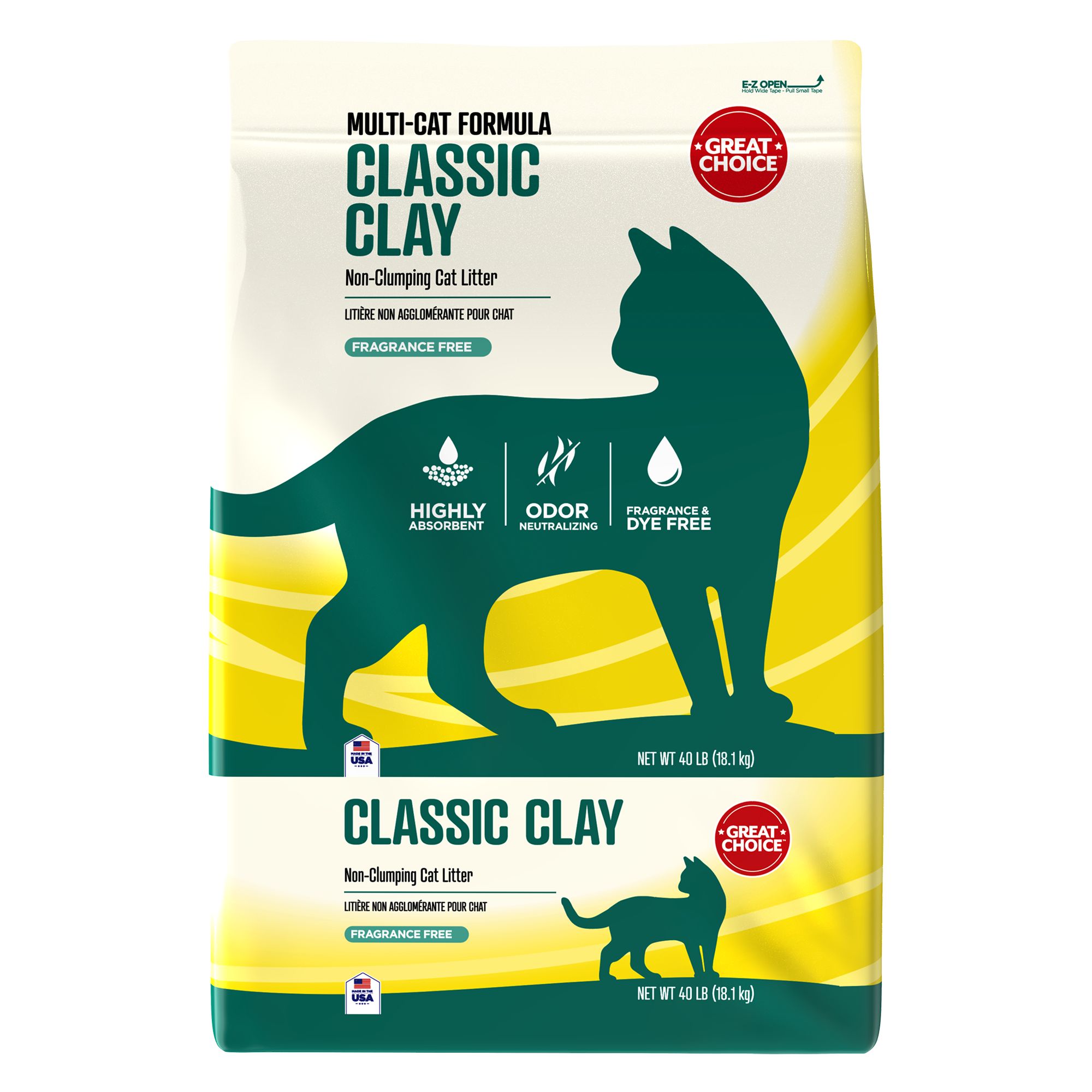 Great Choice® Classic NonClumping MultiCat Clay Cat Litter cat