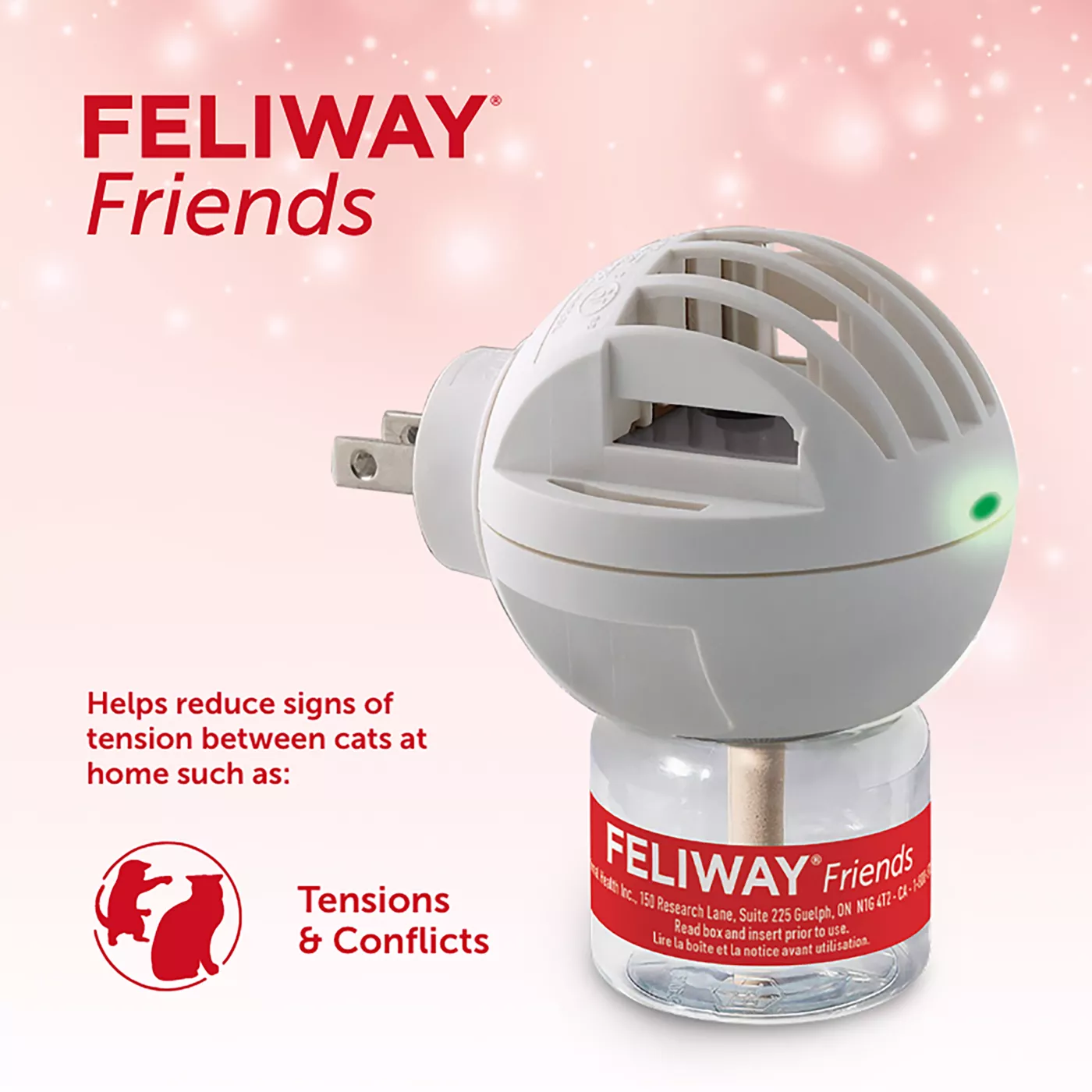 FELIWAY Friends Plug In Calming Diffuser and Refill 30 Day Starter Kit for Cats