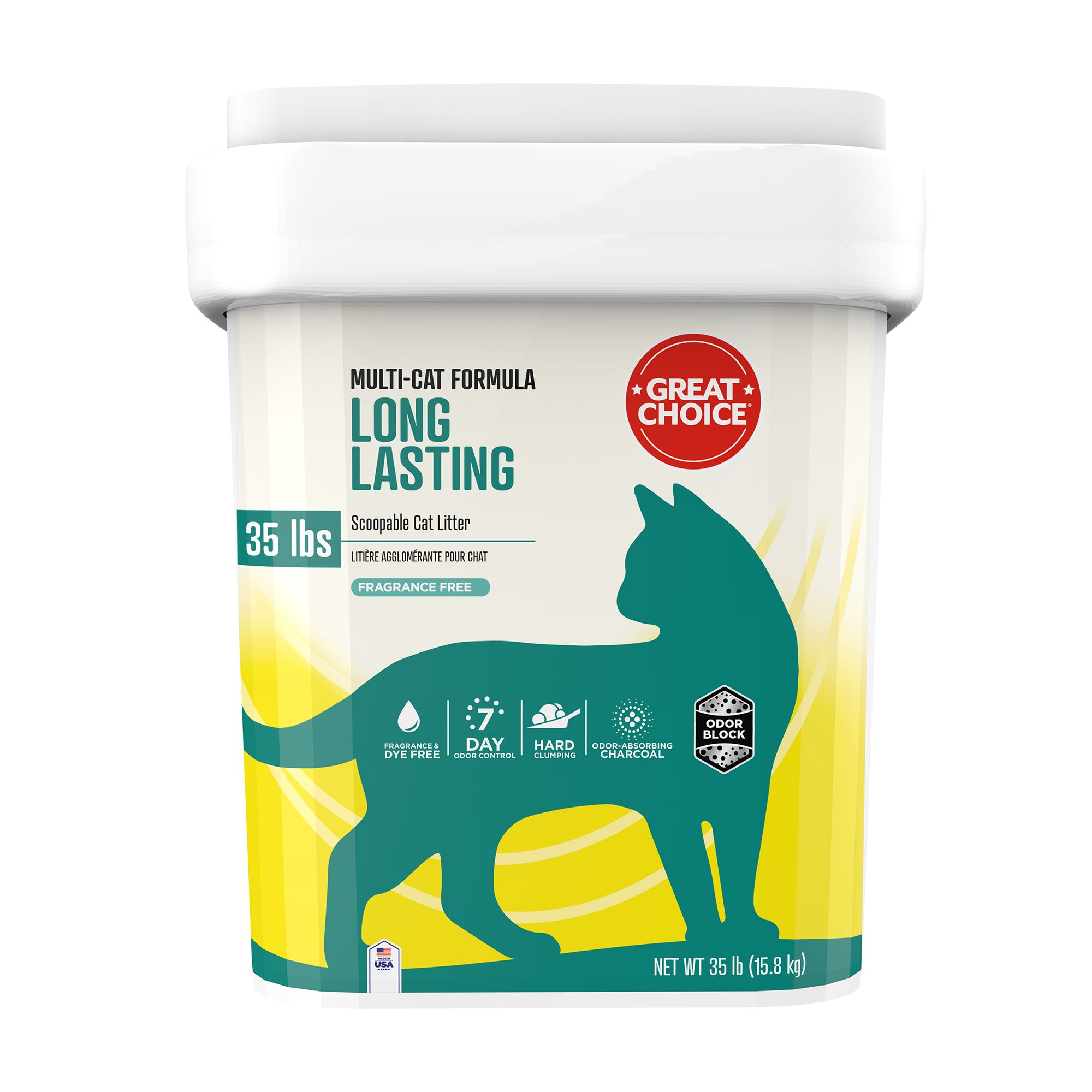 Great Choice® Long Lasting Clumping MultiCat Clay Cat Litter