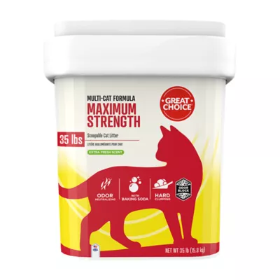 Product Great Choice® Maximum Strength Clumping Multi-Cat Clay Cat Litter - Scented