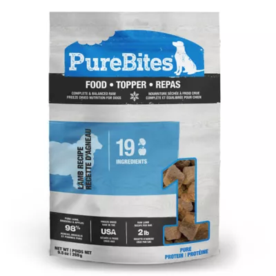 Product PureBites® RAW Freeze Dried Complete & Balanced Dog Food or Topper - Lamb