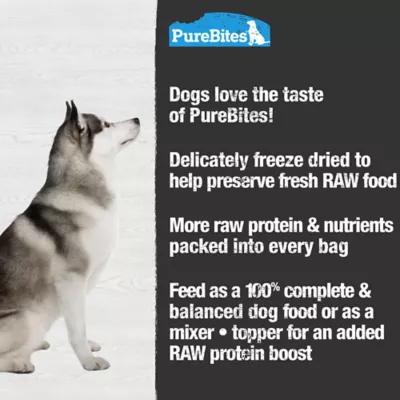 Product PureBites® RAW Freeze Dried Complete & Balanced Dog Food or Topper - Lamb