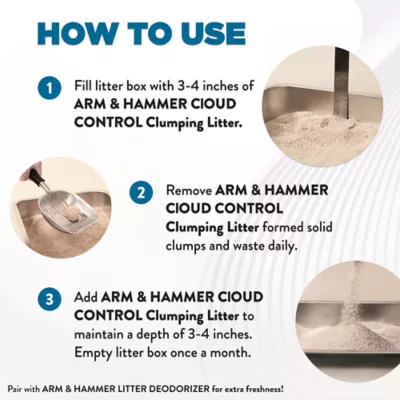 Arm & Hammer Cloud Control Cat Litter - Clumping, Multi Cat - Image 7
