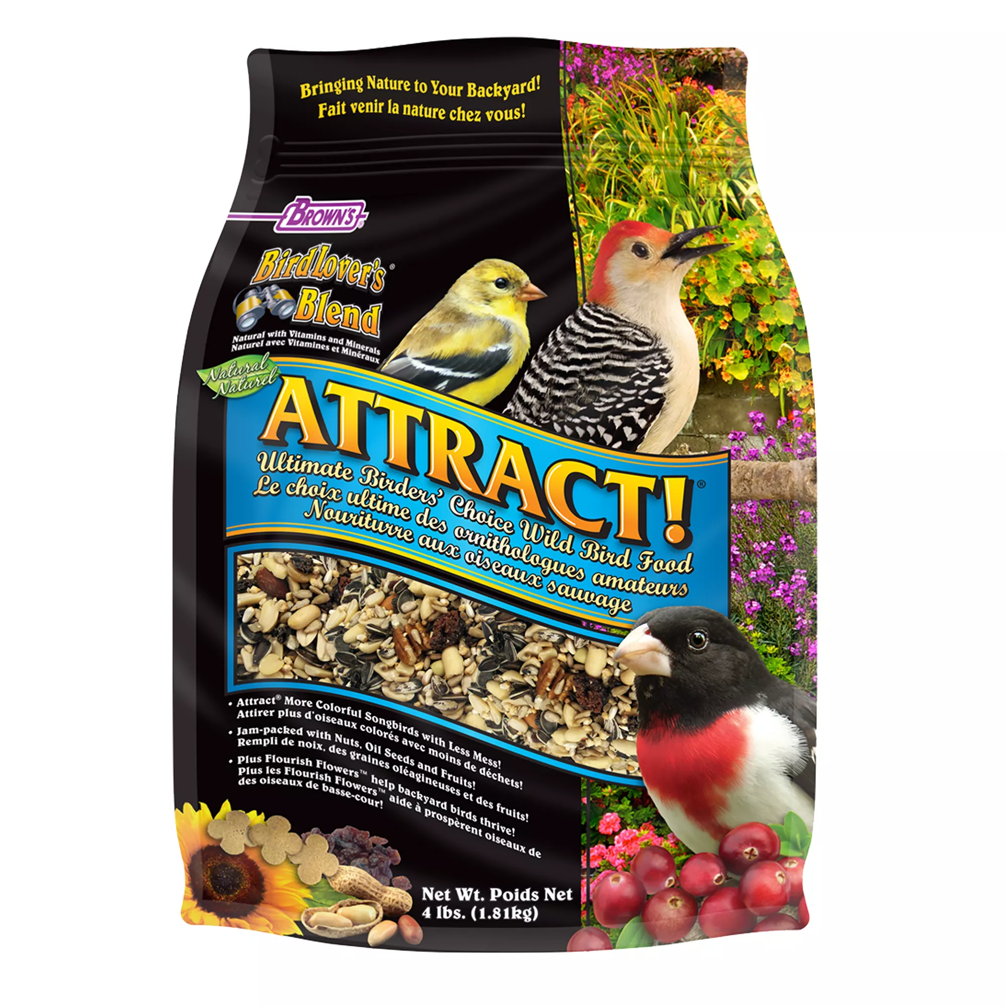 Brown's® BirdLover's® Blend Natural Attract! Wild Bird Seed