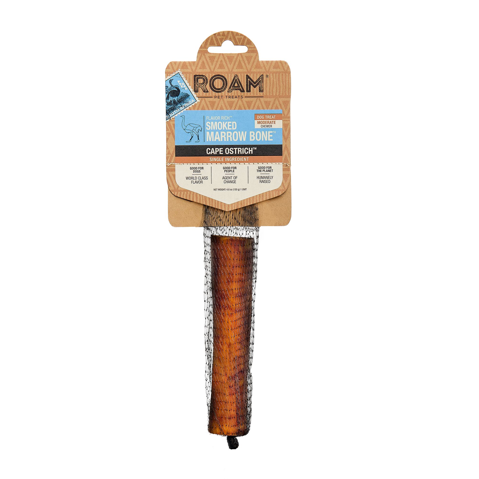 ROAM® Smoked Marrow Dog Bone Treat - Cape Ostrich | dog Bones & Rawhide 