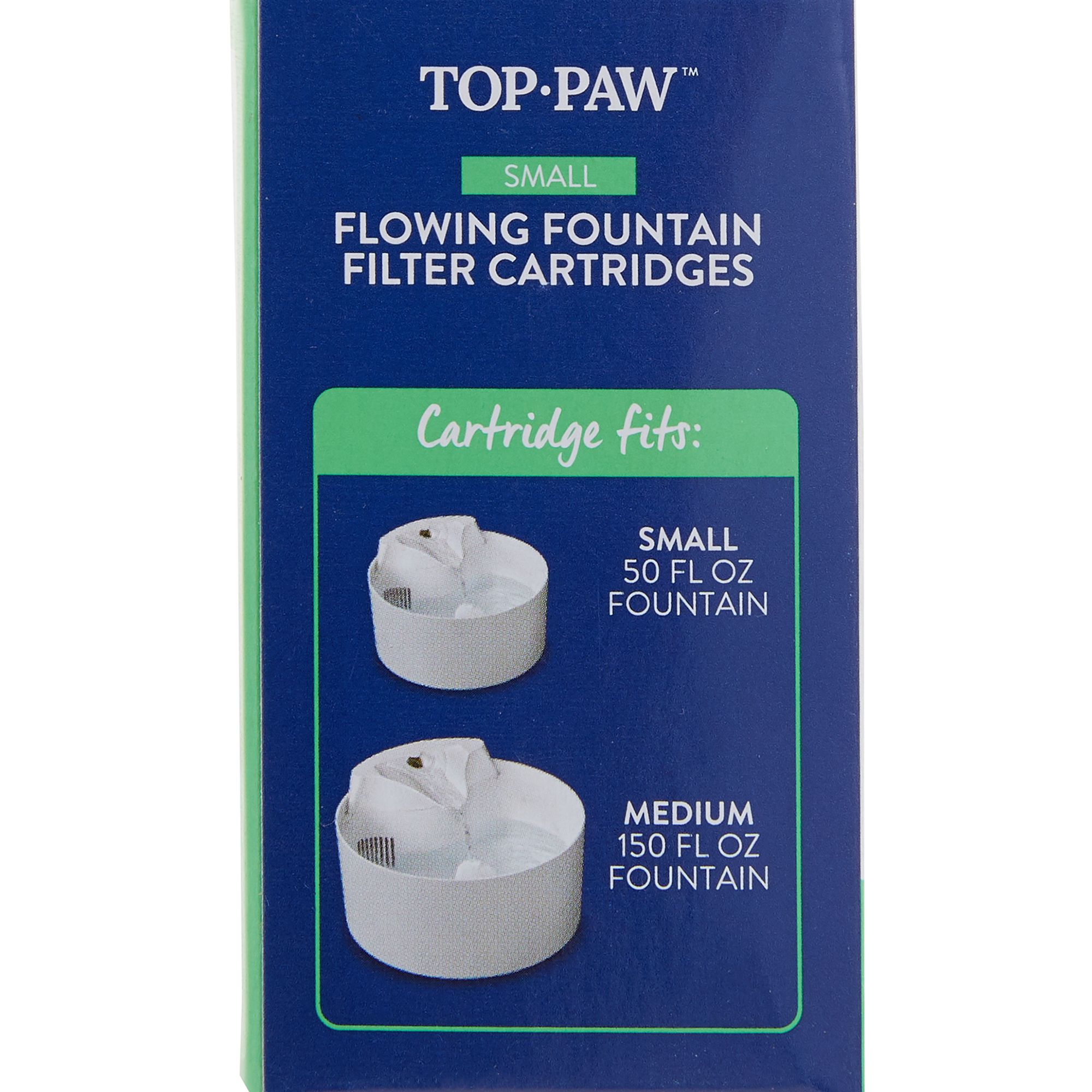 Top Paw Dog Flowing Fountain Filter Cartridges 4 Pack Dog Food Water Bowls Petsmart