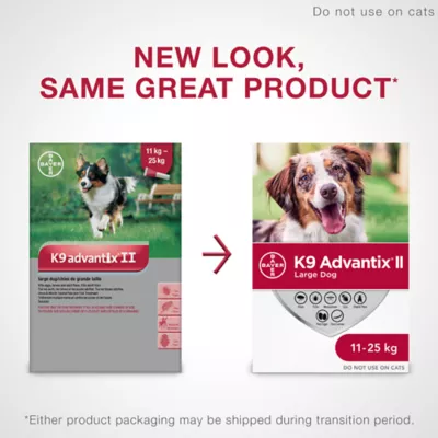 Product K9 Advantix® II Large Dog Once-A-Month Topical Flea & Tick Treatment - 11 to 25 kg