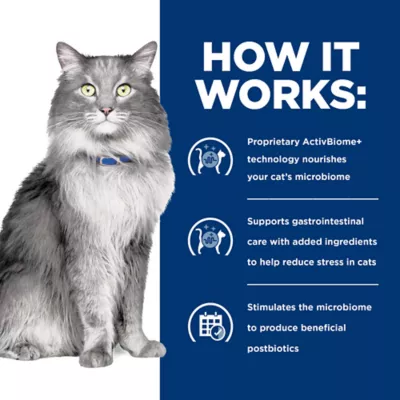 Product Hill's® Prescription Diet® Gastrointestinal Biome Stress Digestive/Fiber Care Cat Food - Chicken