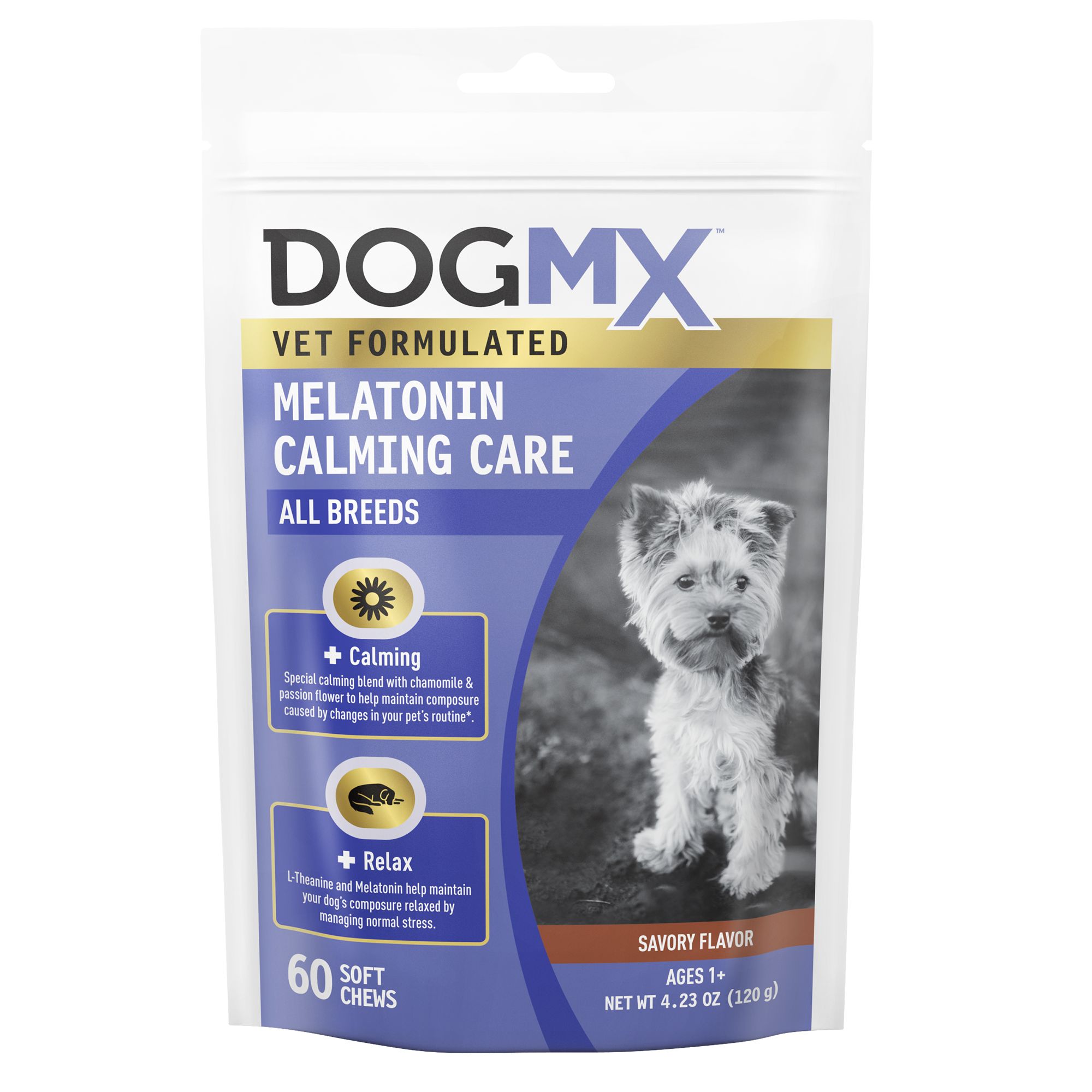 Dog Mx Trade Melatonin Calming Care Dog Supplement Soft Chews Savory Dog Treatments Petsmart