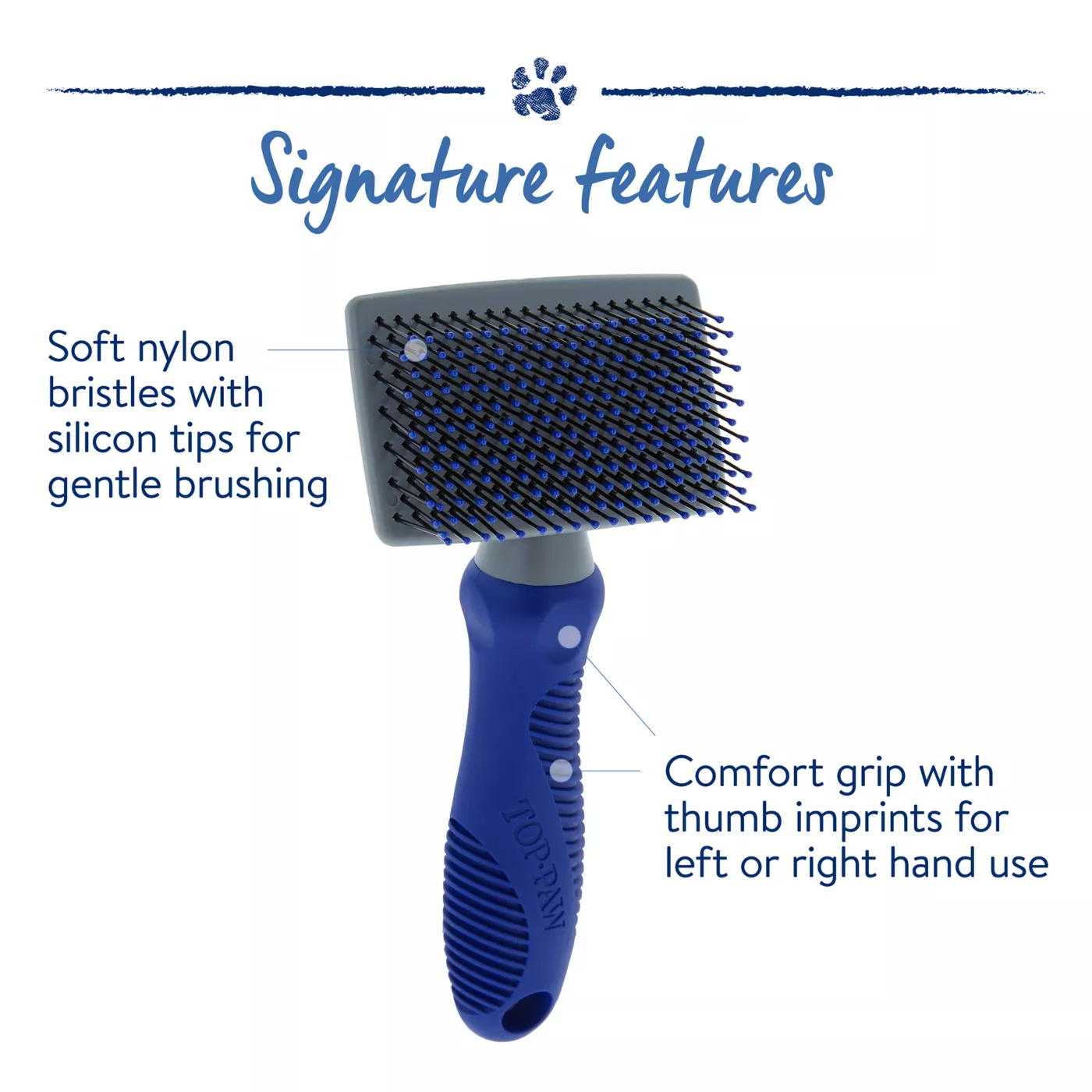 Top Paw Soft Slicker Pet Brush