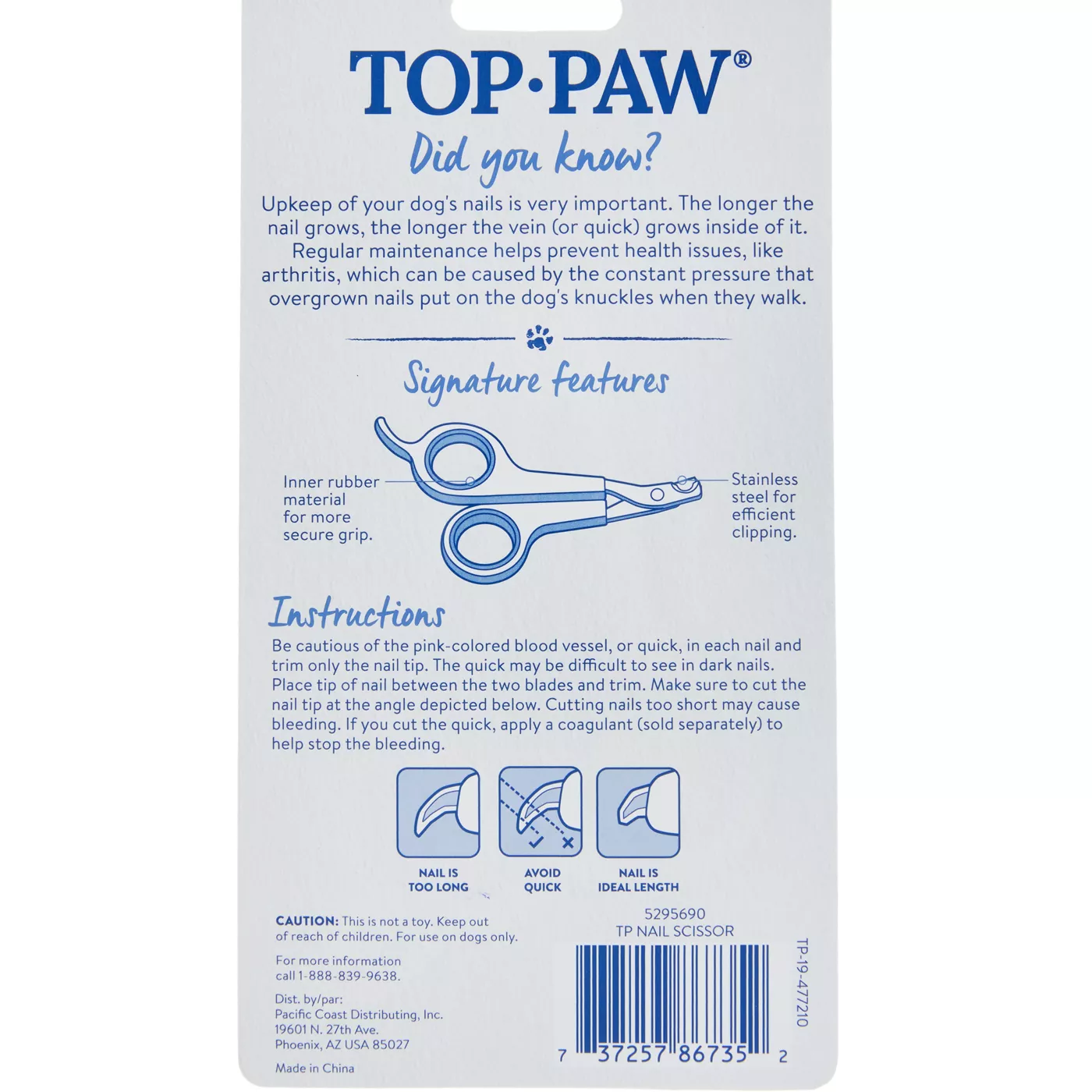 Top Paw Pet Nail Clipper