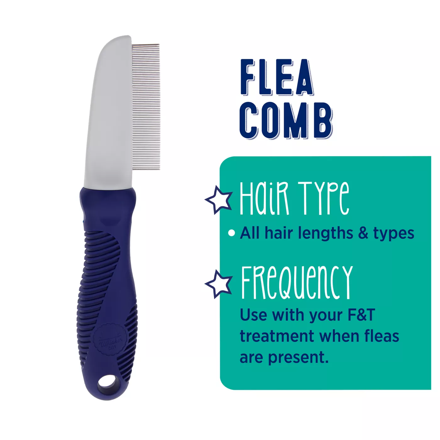 Whisker City Cat Flea Comb