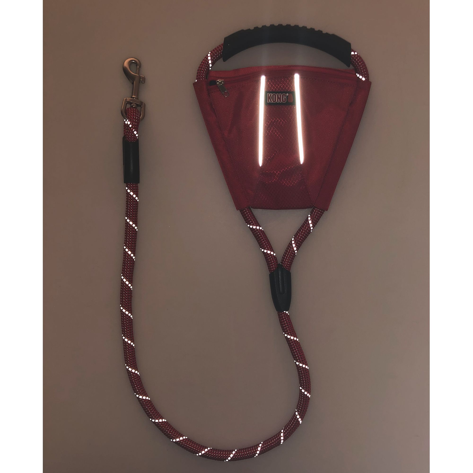 kong storage pocket rope leash