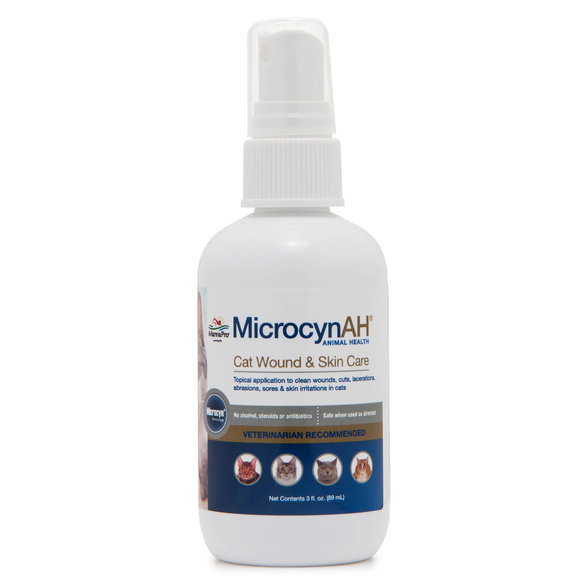 MicrocynAH Cat Wound and Skin Care Senior Size 3 fl oz PetSmart