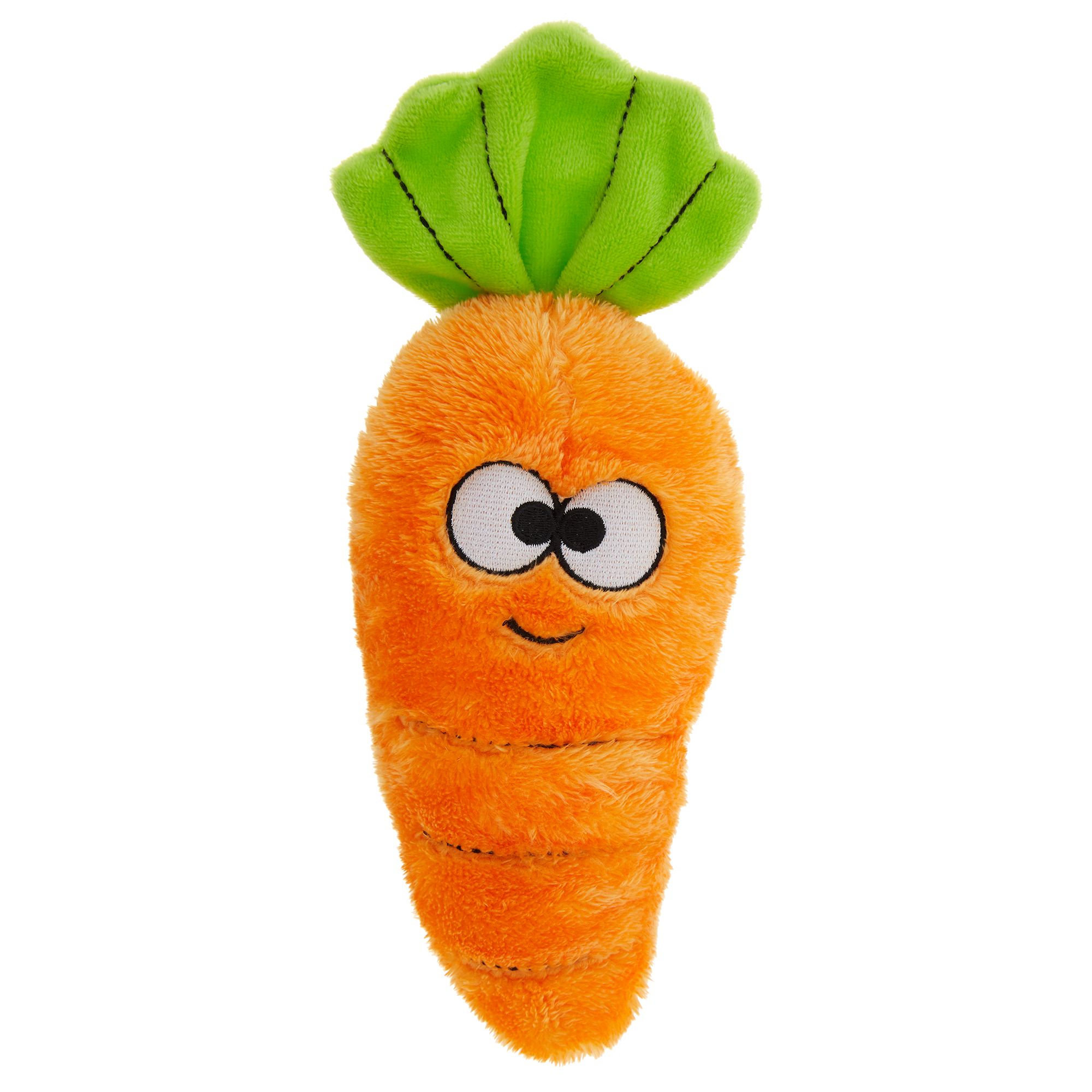 stuffed carrot dog toy