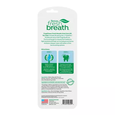 Product TropiClean Fresh Breath Oral Care Cat Toothbrush Kit