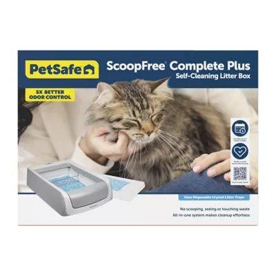 PetSafe ScoopFree Crystal Pro Self Cleaning Cat Litterbox With Disposable Tray