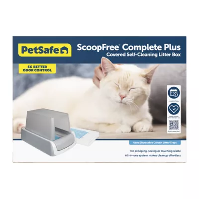 Product PetSafe ScoopFree® Crystal Plus Front-Entry Self-Cleaning Cat Litter Box - W/ Hood & Disposable Tray