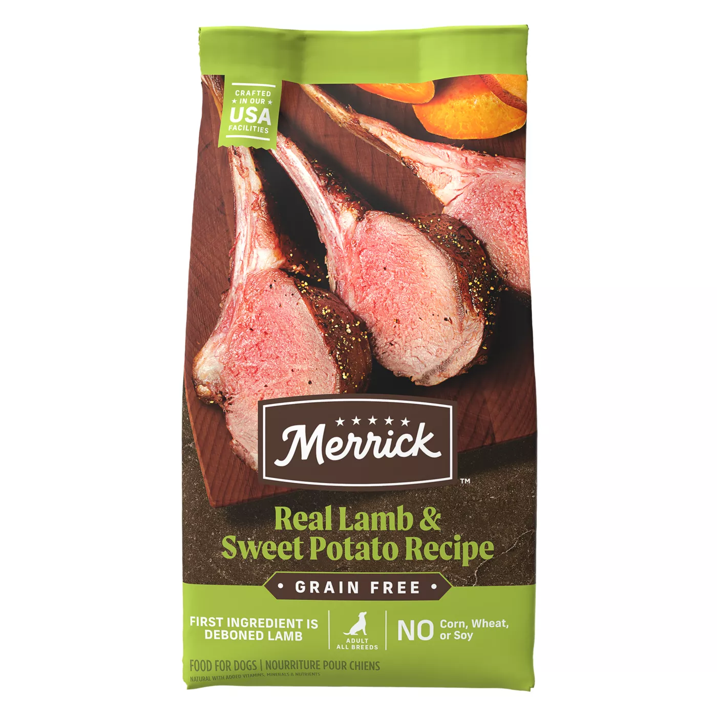 Merrick Grain Free Adult Dry Dog Food Lamb Grain Free Corn Free