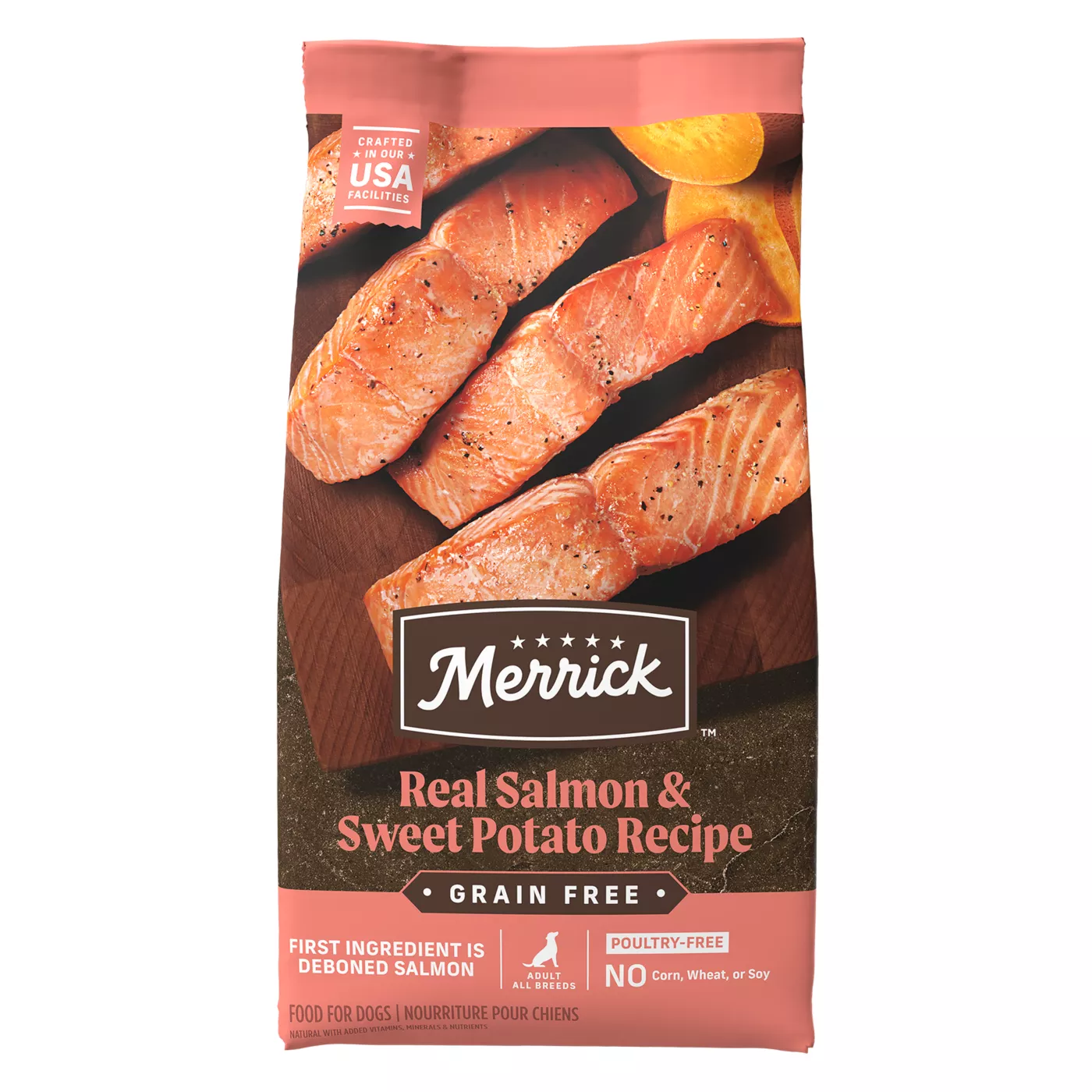 Merrick Grain Free Salmon Flavored Adult Dry Dog Food Corn Free Grain Free